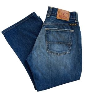 LUCKY BRAND Button Fly Easy Rider Crop Woman’s Denim Mid Rise Jeans Size 4/27